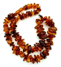 Vintage Natural Baltic Amber Graduated Nugget Necklace Hidden Clasp 76.1 GRAMS - £109.51 GBP