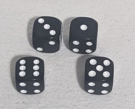 Axis and Allies 1941 2012 Version Replacement Parts - 4 Black Dice - Used - $9.46