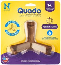 [Pack of 2] N-Bone Quado Interactive Dog Treat - Pumpkin Flavor Average Joe (... - £22.18 GBP