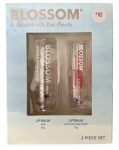 Blossom 2 Piece Set Color-Changing Crystal &amp; Shimmering Lip Balm  - £6.20 GBP