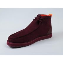 Men's TAYNO Wallabee Style Chukka Boots Soft Micro Suede MOJAVE S Wine image 10