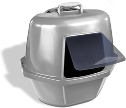 Corner Enclosed Cat Pan, Silver, Large (CP9) - $1,645.88 MXN