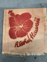 Vintage Aloha Hawaii Floral Hankie Embroidered Handkerchief Stitched Lad... - $7.65