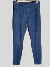 A New Day Womens Med Blue Denim-Style Pull-On Slim Back Pockets - $139.28 MXN