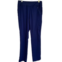 Healing Hands Purple Label Scrub Pants Navy Blue Women MT Cargo Pockets Stretch - $12.59