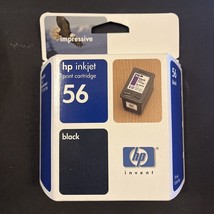HP 56 Black Ink Cartridge - C6656AN -New - Sealed - Jan 2005  - £7.64 GBP