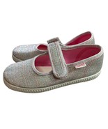 Cienta Mary Jane Sneakers Size 30 US Toddler 12 Silver Sparkle New - $23.76