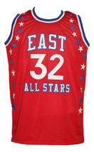 Julius Erving #32 Aba East All Stars Basketball Jersey Sewn Red Any Size image 5