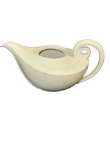 Vintage HALL 6 Cup Aladdin Teapot Tea Pot White Gold NO LID - £14.90 GBP