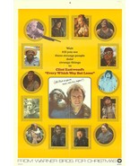 Every Which Way but Loose original 1978 vintage advance one sheet poster - £179.04 GBP