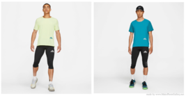 Nike Dri-FIT Rise 365 Short-Sleeve Trail Running Shirt CZ9050 Men&#39;s Top  - £18.86 GBP