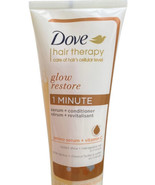 Dove Hair Therapy GLOW RESTORE 1 MINUTE AMINO SERUM + CONDITIONER &amp; VITA... - £15.22 GBP