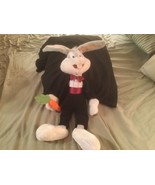 Buggs  Bunny Plush. Loony Tunes. Tuxedo. Carrot. Floppy Ears. - $11.95