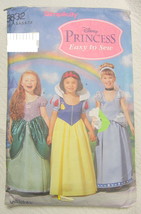 Disney Three Princess Sewing Patterns Simplicity 5832 Halloween - $7.13