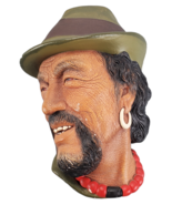 Bossons’ Tibetan Chalkware Character Heads, Made in England 1960 - £16.33 GBP