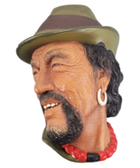 Bossons’ Tibetan Chalkware Character Heads, Made in England 1960 - $388.62 MXN