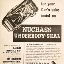 1957 Nuchass Underbody Sealant Import Advertisement Autocar Automobilia ... - $29.99