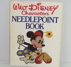 Walt Disney Characters Needlepoint Book Craft Mickey Vintage 1976 First Edition - $34.95