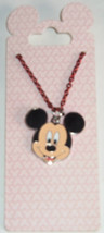 Disney Mickey Mouse Necklace Kids Jewelry Theme Parks New Carded - £11.97 GBP