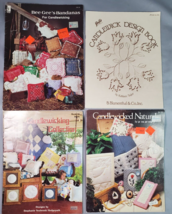 Candlewicking Embroidery 1980s Lot of 4 Pattern Leaflets Booklets Pioneer Craft - £13.28 GBP