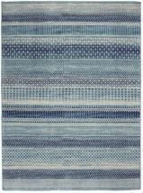 5' X 7' Navy Blue Southwestern Power Loom Area Rug - $3,312.89 MXN