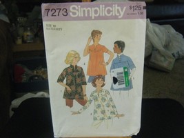 Simplicity 7273 Misses Maternity Tunic Tops Pattern - Size 10 Bust 32 1/2 - $6.60