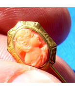 Antique Mediterranean Coral Pin 10k Solid Gold Handmade Victorian Design... - $511.43 CAD
