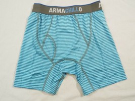 Duluth Trading Mens Armachillo Cooling Boxer Briefs Aquamarine Stripes 52623 - £23.32 GBP