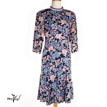 Vintage Karin Stevens Petites Floral Dress, Fitted w Trumpet Skirt, 10 -... - $34.00