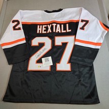 Ron Hextall #27 Flyers Black Signed Jersey Beckett Authenticated XL - $89.99