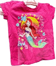 Ariel Little Mermaid Shirt Princess DisneyStore Girls XXS2/3 Multicolor - £11.36 GBP