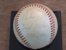 Willie Mays Best Wishes Ny Giants Hof Signed Auto Vintage Giles Baseball PSA/DNA - £633.08 GBP