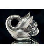 Georg Jensen Sterling Silver Tulip Brooch 100A Gorgeous Toning - $415.57