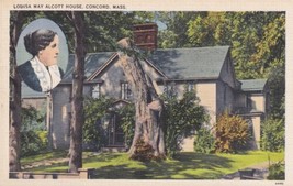 Louisa May Alcott House Concord Massachusetts MA Postcard A01 - £2.38 GBP