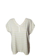 Vintage 1980s Womens Shirt Ivylane New York Top V-Neck Single Stitch Size 38 - £7.82 GBP