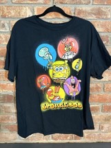 Spongebob Squarepants Friends T Shirt Size XL Black Nickelodeon - £7.77 GBP
