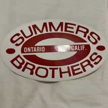 Vintage SUMMERS BROTHERS Ontario, Calif. Sticker Racing Decal Genuine - $18.66