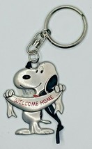 Hallmark&#39;s Peanuts - Snoopy Pewter Key Chain / Ornament &quot;Welcome Home&quot; T2-2 - £13.56 GBP