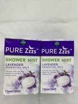 (3) Vicks PURE Zzzs Shower Mist Lavender Essential Oil Aroma 3 Shower Ta... - $169.86 MXN