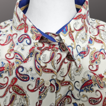 Royal Highness Equestrian Western Show Shirt White Paisley 3XL NWT  image 2