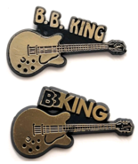 BB King Black Lucille Guitar Pins Lot 2 Blues Music Legend Musician Memo... - $402.12 MXN