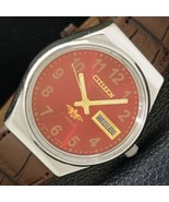 AUTOMATIC VINTAGE CITIZEN 8200 JAPAN MENS RED COLOR DIAL WATCH a500221-1 - $36.91 CAD