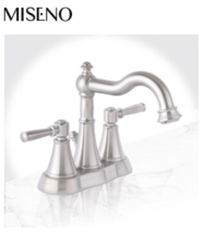New Brushed Nickel Santi-V Two Handle Centerset Bathroom Sink Faucet by ... - $239.95