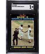 1971 Topps MLB World Series Game 3 SGC 1 Card #329 - 54 HOF Players In T... - $23.27