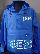 Phi Beta Sigma Fraternity Windbreaker jacket Phi Beta Sigma 1914 Windbre... - £39.34 GBP