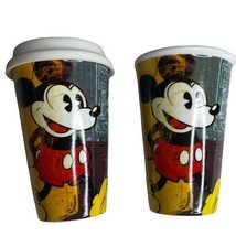 (2) Original Disney Mickey Travel Mug/Cup Insulated Ceramic 12 Oz. - £11.58 GBP
