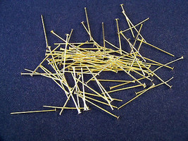 1000PCS 1-1/2 &quot; (38mm) Brass Pins Chandelier Lamp Bead Prism Crystal Connector - £37.51 GBP