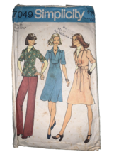 Simplicity 7049 Size 10 Misses&#39; Dress or Top Pants - $3.84