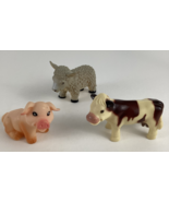 Barnyard Farm Animal Realistic Replica Rubber Figure Cow Pig Sheep 2006 ... - $279.29 MXN