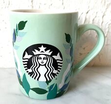 Starbucks Mint Green Mermaid Logo &amp; Leaves Mug - 2020 Starbucks Coffee C... - $223.91 MXN